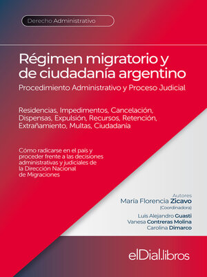 cover image of Régimen migratorio y de ciudadanía argentino
